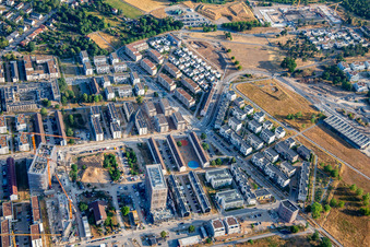 Abraham-Lincold-Allee im Ortsteil Käfertal in Mannheim im Bundesland Baden-Württemberg, Deutschland