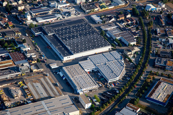 Industriegebiet Lilienthalstr in Viernheim im Bundesland Hessen, Deutschland