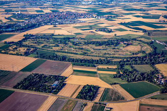 Golfplatz Heddesheim Gut Neuzenhof im Bundesland Baden-Württemberg, Deutschland aus der Vogelperspektive