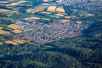 Luftbild von Laudenbach von Südosten im Bundesland Baden-Württemberg, Deutschland