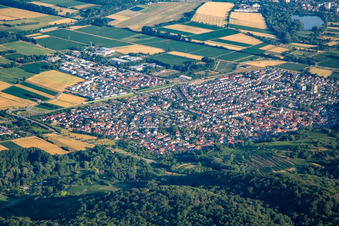 Luftaufnahme von Laudenbach von Südosten im Bundesland Baden-Württemberg, Deutschland