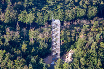 Luftbild von Trommturm Rimbach im Ortsteil Zotzenbach im Bundesland Hessen, Deutschland