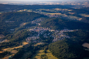 Luftbild von Lindenfels von Süden im Bundesland Hessen, Deutschland