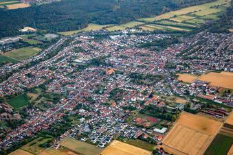Herxheim bei Landau von Nordosten im Bundesland Rheinland-Pfalz, Deutschland