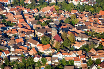 Ev. Martinskirche im Ortsteil Billigheim in Billigheim-Ingenheim im Bundesland Rheinland-Pfalz, Deutschland