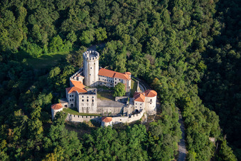 Burg / Grad Rihemberk in Nova Gorica, Slowenien aus der Luft