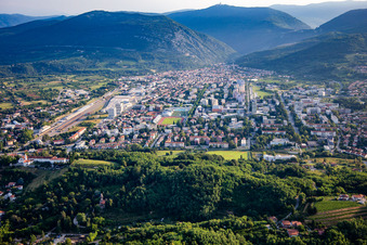 Innenstadt von Süden in Nova Gorica, Slowenien