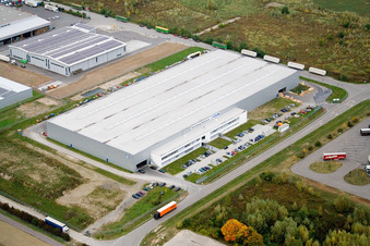 Industriegebiet Oberwald mit Bilfinger Engineering in Wörth am Rhein im Bundesland Rheinland-Pfalz, Deutschland