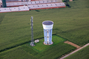 Wasserturm in Wintzenbach im Bundesland Bas-Rhin, Frankreich