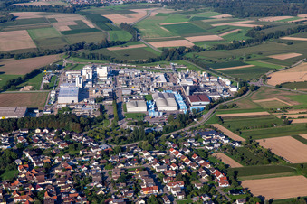 Dow MF Produktions GmbH & Co. Ohg und   UHU Logistikzentrum im Ortsteil Greffern in Rheinmünster im Bundesland Baden-Württemberg, Deutschland