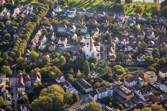 St. Johannes Nepomuk Kirche in Kehl im Bundesland Baden-Württemberg, Deutschland