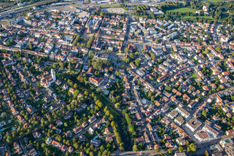 Rosengarten-Stadtpark in Kehl im Bundesland Baden-Württemberg, Deutschland