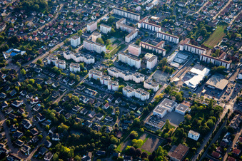 Rue des Roseaux in Illkirch-Graffenstaden im Bundesland Bas-Rhin, Frankreich