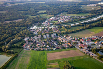 Rue des Marguerites in Erstein im Bundesland Bas-Rhin, Frankreich