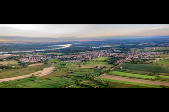 Luftbild von Panorama in Gerstheim im Bundesland Bas-Rhin, Frankreich