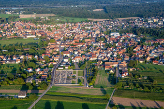 Cimetière De Gerstheim im Bundesland Bas-Rhin, Frankreich