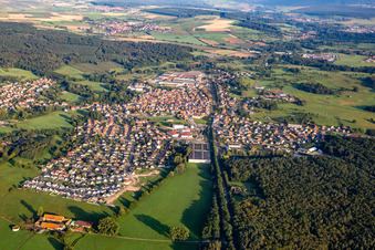 Mertzwiller im Bundesland Bas-Rhin, Frankreich von oben