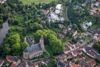 Schlossplatz und Schlosskirche Meisenheim im Bundesland Rheinland-Pfalz, Deutschland