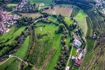 Glanschleife am Disibodenberg in Odernheim am Glan im Bundesland Rheinland-Pfalz, Deutschland