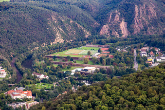 Stadion Salinental und  Salinental Bad Kreuznach - Freiluftinhalaltorium im Bundesland Rheinland-Pfalz, Deutschland