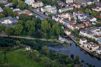 Elisabethenwehr und  Elisabethenquelle in Bad Kreuznach im Bundesland Rheinland-Pfalz, Deutschland