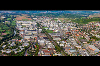Panorama Gewerbegebiet Nord in Bad Kreuznach im Bundesland Rheinland-Pfalz, Deutschland