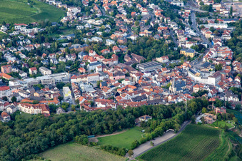 Luftbild von Altstadt in Bad Kreuznach im Bundesland Rheinland-Pfalz, Deutschland