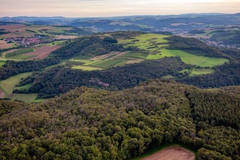 Gangelsberg von Nordosten in Duchroth im Bundesland Rheinland-Pfalz, Deutschland