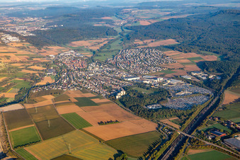 Illingen von Südosten im Bundesland Baden-Württemberg, Deutschland