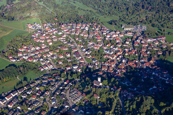 Lippoldsweiler von Osten in Auenwald im Bundesland Baden-Württemberg, Deutschland