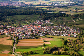 Winzerhausen von Süden in Großbottwar im Bundesland Baden-Württemberg, Deutschland