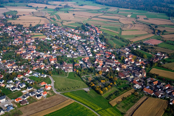 Legelshurst von Südwesten in Willstätt im Bundesland Baden-Württemberg, Deutschland