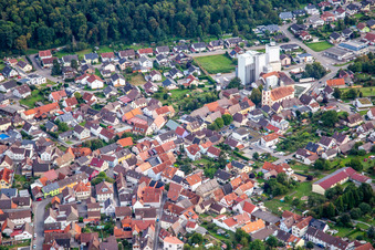 Frankmühle Hermann Frank e.K im Ortsteil Neibsheim in Bretten im Bundesland Baden-Württemberg, Deutschland