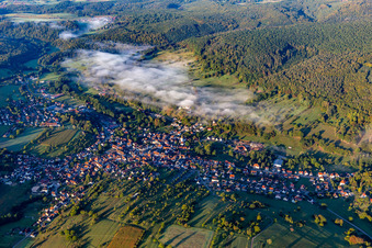 Lembach von Nordosten im Bundesland Bas-Rhin, Frankreich