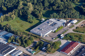 Parker Hannifin Manufacturing France im Ortsteil Altenstadt in Wissembourg im Bundesland Bas-Rhin, Frankreich von oben