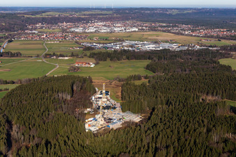 Luftbild von Eavor Erdwärme Geretsried mit GKW im Ortsteil Gelting im Bundesland Bayern, Deutschland