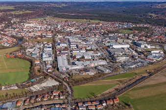Industriegebiet Raiffeisenstr in Wolfratshausen im Bundesland Bayern, Deutschland