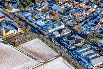 EDEKA Paul im Winter bei Schnee in Steinfeld im Bundesland Rheinland-Pfalz, Deutschland