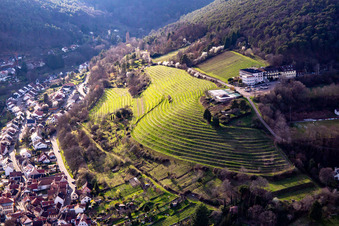 Luftbild von Arens Hotel 327m NN im Ortsteil SaintMartin in Sankt Martin im Bundesland Rheinland-Pfalz, Deutschland
