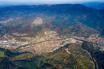 Ottenau von Südwesten in Gaggenau im Bundesland Baden-Württemberg, Deutschland