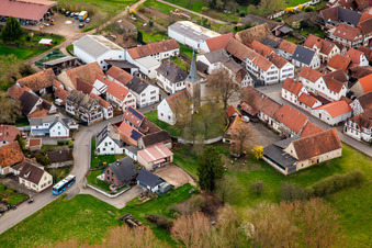 Protestantische Kirche Klingen in Heuchelheim-Klingen im Bundesland Rheinland-Pfalz, Deutschland