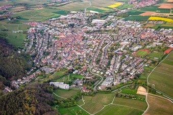 Bad Bergzabern von Südosten im Bundesland Rheinland-Pfalz, Deutschland