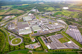 MAHLE Behr France Hambach S.A.S im Bundesland Moselle, Frankreich vom Flugzeug aus