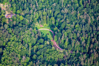 Luftbild von Trifelsruhe Naturbegräbnisstätte in Wernersberg im Bundesland Rheinland-Pfalz, Deutschland