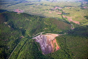 Pfalz Granit in Waldhambach im Bundesland Rheinland-Pfalz, Deutschland von oben