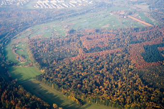 Hofgut Scheibenhardt, Golfplatz im Ortsteil Beiertheim-Bulach in Karlsruhe im Bundesland Baden-Württemberg, Deutschland