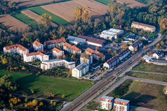 Leichtsandstr im Ortsteil Forchheim in Rheinstetten im Bundesland Baden-Württemberg, Deutschland