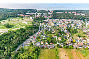 Karlshagen von Südwesten im Bundesland Mecklenburg-Vorpommern, Deutschland