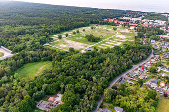 Ehemaliger Sportplatz der Heeresversuchsanstalt Peenemünde im Bundesland Mecklenburg-Vorpommern, Deutschland