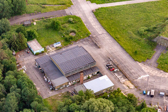 NVA Flugzeughalle KRS auf Peenemünde Airport im Bundesland Mecklenburg-Vorpommern, Deutschland